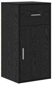 Mesa de Canto Carvalho Preto 102x88x75 cm Madeira Ingenheirada