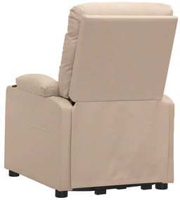 Poltrona de massagens tecido cor creme