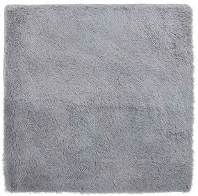 Tapete shaggy de pelo alto NAVARRA 240x240cm cinzento prateado