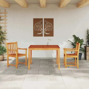 Conjunto de Jantar para Jardim - Madeira Sólida de Acácia