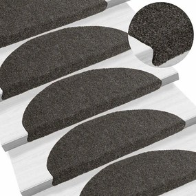 Tapetes escada autoadesivos 10 pcs 65x21x4 cm cm antracite