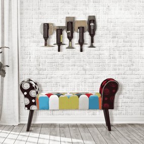BANCO IMPERIAL 102X31X54 CM MULTICOLORIDO