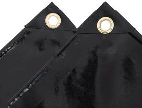 Lona 650 g/m² 4x7 m preto