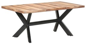 Mesa de jantar 180x90x75 cm madeira maciça c/ acabamento a mel