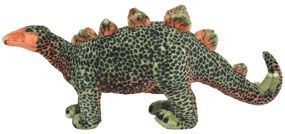 Brinquedo de montar estegossauro peluche verde e laranja XXL