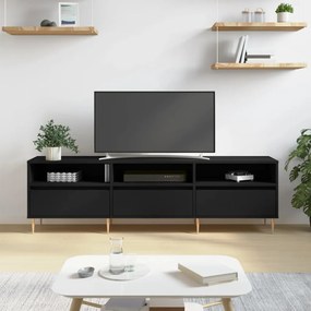 Móvel de TV Eloa de 150cm - Preto - Design Moderno