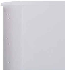Para-vento com 5 painéis em tecido 600x120 cm cor areia branca