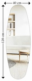 Espelho "Specchio" - Flotal-E - 40x120x2.2cm - Design Moderno