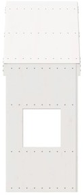 Telhado de cama infantil 55x99x139,5 cm pinho maciço branco