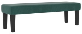 Cama Box Spring com Colchão &amp; Banco Verde Escuro 120x200 cm Veludo