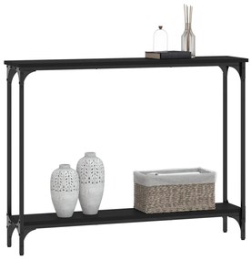 Mesa consola 100x22,5x75 cm derivados de madeira preto