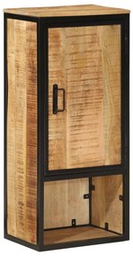 vidaXL Móvel de casa de banho 40x27x90 cm mangueira maciça e ferro