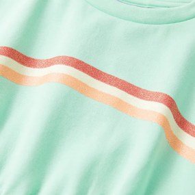 Vestido de criança com cordão verde brilhante 104