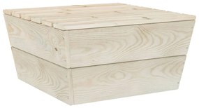vidaXL Mesa de jardim 60x60x30 cm madeira de abeto impregnada