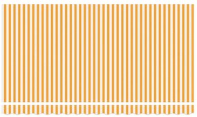 Toldo Retrátil Manual Amarelo e Branco 400x200 cm