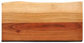 Prateleiras parede 2 pcs 40x20x3,5 cm madeira de acácia maciça
