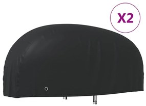 vidaXL Capas para motociclo 2 pcs 230x95x125 cm tecido oxford 210D