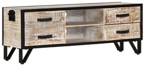 Móvel de TV 110x30x41 cm madeira de acácia maciça