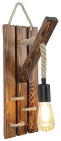 Candeeiro de Parede Ahsap – Nogueira – 29 x 45 x 23 cm