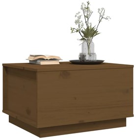 Mesa de centro 60x50x35 cm pinho maciço castanho mel