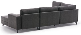 Sofá-Cama de Canto Efsun – Antracite – 300 x 78 x 202 cm