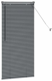 Persiana de Janela Cinzento-escuro 60 x 130 cm Alumínio