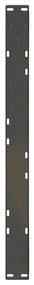 Pés para mesa de centro 2 peças antracite 70x(42-43,3) cm aço