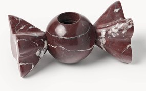 Castiçais em mármore Rosso Levanto Lexy, conjunto de 2