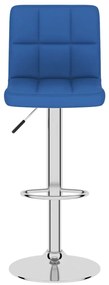 Bancos de bar 2 pcs tecido azul