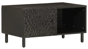 vidaXL Mesa de centro 80x50x40 cm madeira de mangueira maciça preto