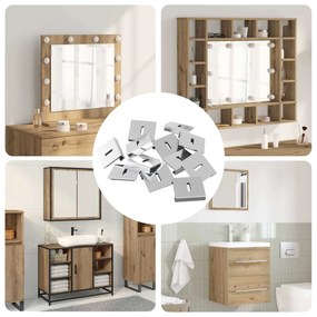 vidaXL Suporte para Segurar Espelho 340 pcs Níquel 35 x 30 x 8,3 mm