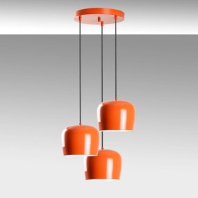 Candeeiro de Teto Yozgat – Laranja – Diâmetro 45 cm