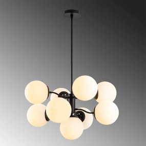 Candeeiro de Teto Mudoni – Preto – Diâmetro 70 cm x Altura 80 cm