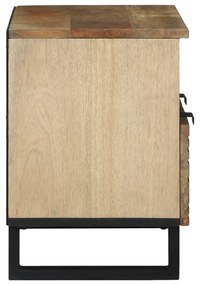 Armário de TV - 70x33.5x46 cm, Madeira de Mangueira Maciça