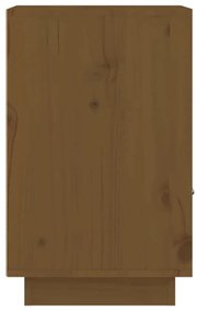 Mesa de cabeceira 40x34x55 cm pinho maciço castanho mel