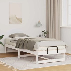 vidaXL Estrutura de Cama com Alças Branco 80 x 200 cm