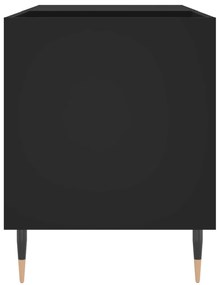 Armário para discos 85x38x48 cm derivados de madeira preto