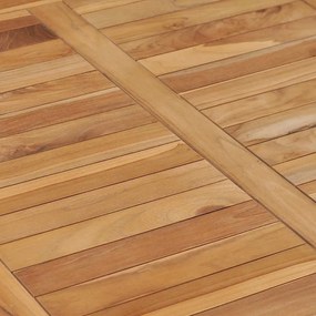 Mesa de jantar para jardim 110x65x80 cm madeira de teca maciça