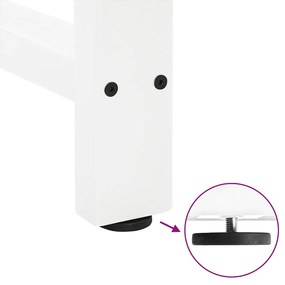 Pés para mesa de centro , brancos, 2 peças, 40x (30-31) cm, aço