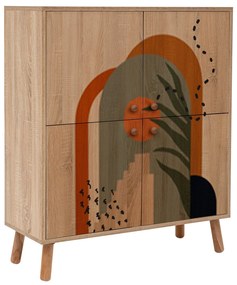 Conjunto de Mobiliário de Entrada Multilux – Sonomo Stone – Sapateira: