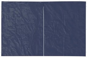 Parede lateral com fecho p/ tenda de festas 2 pcs PE azul