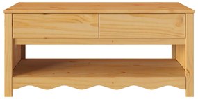 Mesa de Café vidaXL "DRAMMEN" 99x55x45 cm Madeira Sólida de Pinheiro