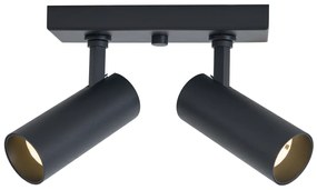 Plafon moderno preto incluindo LED regulável 2 luzes - Tate Moderno