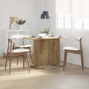 vidaXL Mesa de jantar 110x60x75cm derivados madeira carvalho artisiano