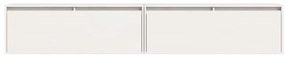 Armários de parede 2 pcs 100x30x35 cm pinho maciço branco