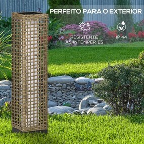 Candeeiro Solar Pascal em Vime com LED - Design Natura