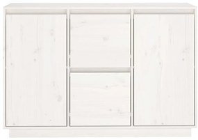 Aparador 111x34x75 cm madeira de pinho maciça branco