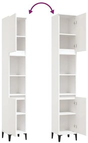 Armário casa de banho 30x30x190 cm derivados de madeira branco
