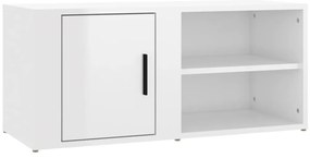 Móveis TV 2pcs 80x31,5x36 cm derivados madeira branco brilhante