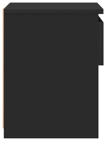 Mesa de cabeceira 40x30x39 cm contraplacado preto